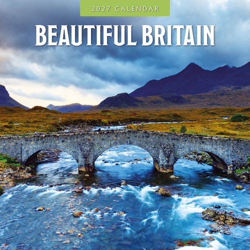 2027 16-Month Calendar Beautiful Britain Square Wall, Red Robin RR271317