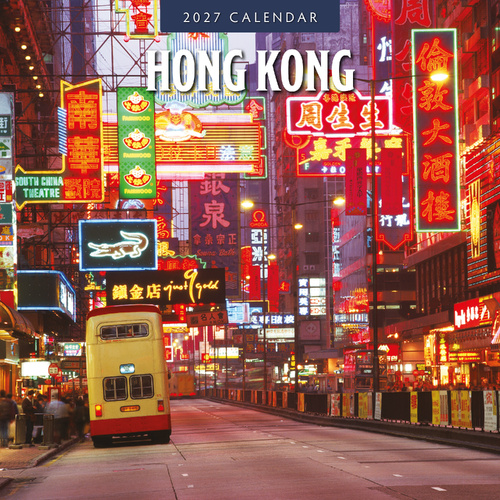 2027 16-Month Calendar Hong Kong Square Wall, Red Robin RR271331