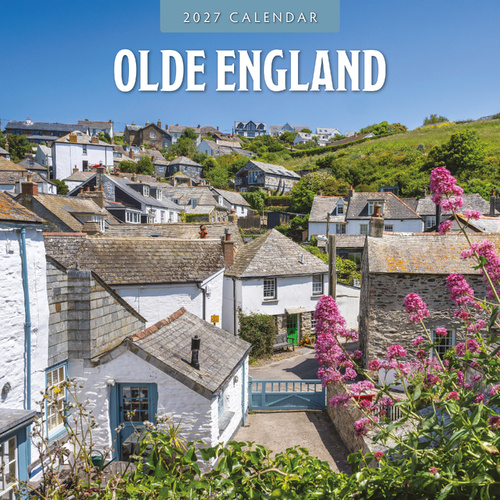 2027 16-Month Calendar Olde England Square Wall, Red Robin RR271339
