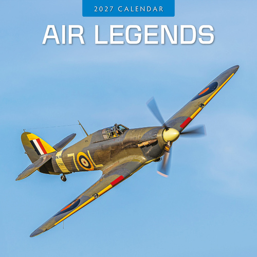 2027 16-Month Calendar Air Legends Square Wall, Red Robin RR271364