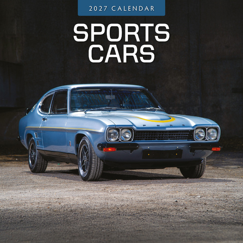 2027 16-Month Calendar Sports Cars Square Wall, Red Robin RR271377