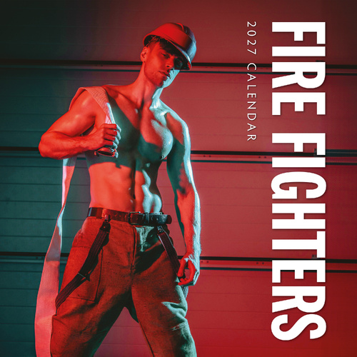 2027 16-Month Calendar Fire Fighters Square Wall, Red Robin RR271063