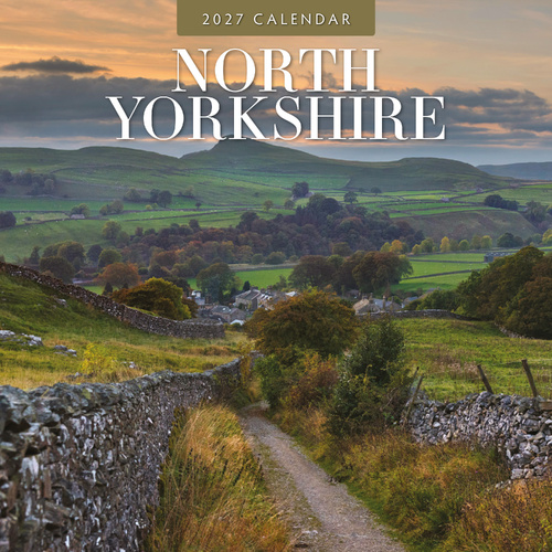 2027 16-Month Calendar North Yorkshire Square Wall, Red Robin RR271408