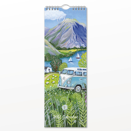 2027 16-Month Calendar Skylark Slim Wall, Red Robin RR272090