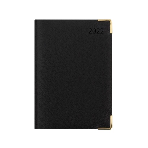 2022 Diary Connoisseur A5 Day to Page w/ Appts Black by Letts 22-TC1XBK