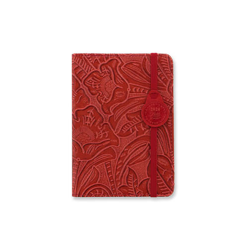 2024 Diary Baroque A6 Week to View Red Multilanguage, Letts 24-080399