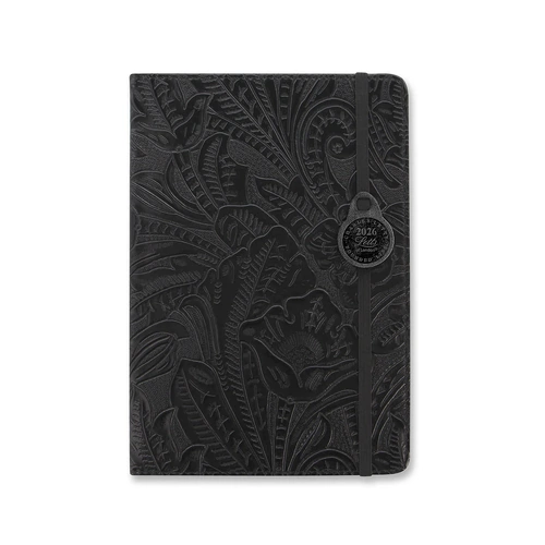 2026 Diary Letts of London Baroque A5 Week to View Black 080391