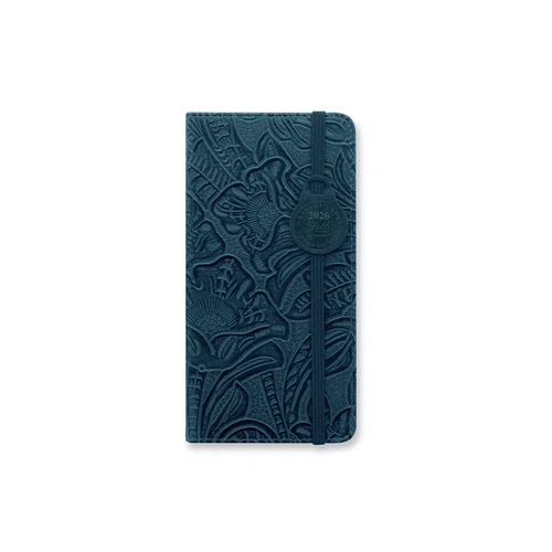 2026 Diary Letts of London Baroque Slim Week to View Navy 080616