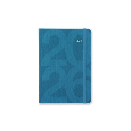 2026 Diary Letts of London Block A6 Week to View Turquoise 081666