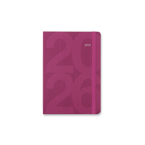 2026 Diary Letts of London Block A6 Week to View Pink 081667