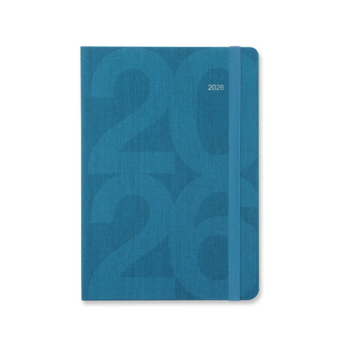 2026 Diary Letts of London Block A5 Week to View Turquoise 081671