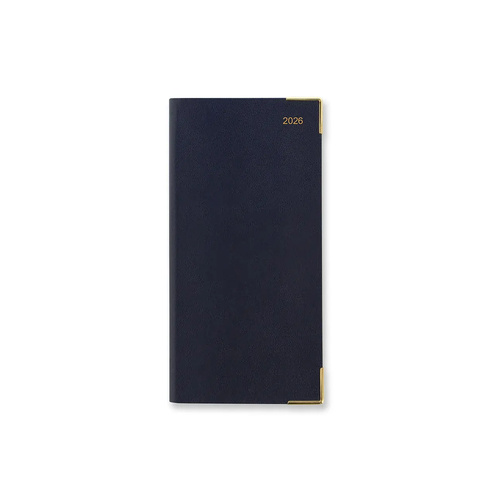 2026 Diary Letts of London Classic Slim Week to Page Dark Blue T75SBL