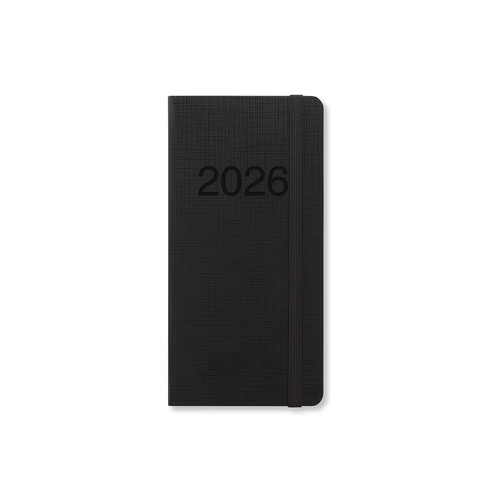 2026 Diary Letts of London Memo Slim Week to View Black 080260