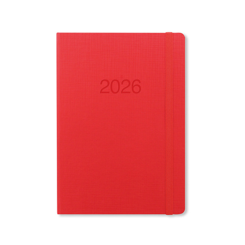 2026 Diary Letts of London Memo A5 Week to View Red 080267