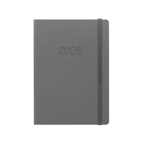 2026 Diary Letts of London Memo A5 Week to View Concrete 082491