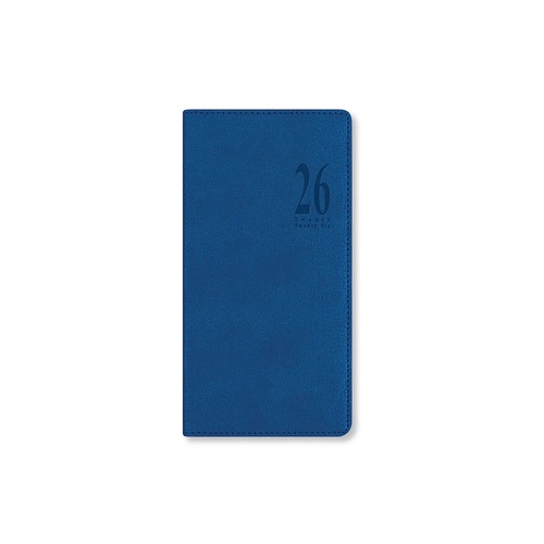 2026 Diary Letts of London Milano Slim Week to View Blue 080558