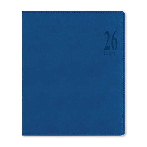 2026 Diary Letts of London Milano Quarto Week to View Vertical w/ Appointments Blue 080562