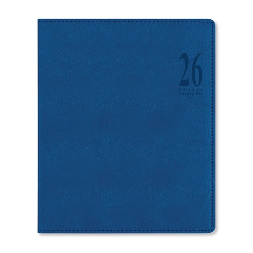2026 Diary Letts of London Milano Quarto Week to View Vertical w/ Appointments Blue 080562