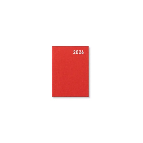 2026 Diary Letts of London Principal Mini Pocket Week to View Red TP3EPRD