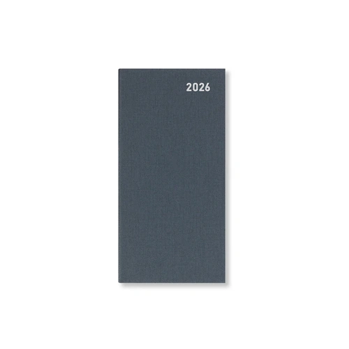 2026 Diary Letts of London Principal Slim Week to View Grey TP3SUGY