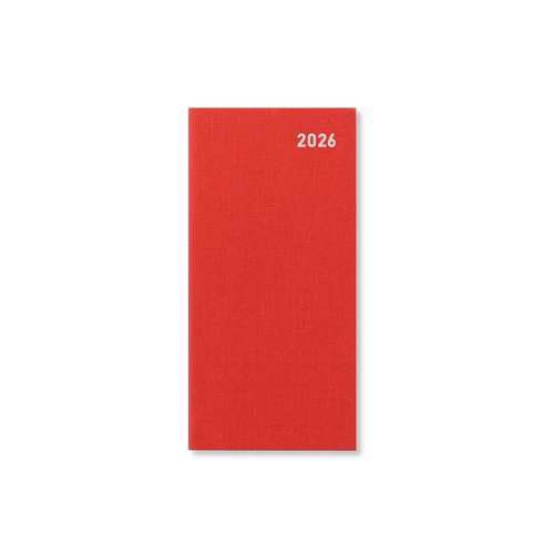 2026 Diary Letts of London Principal Slim Week to View Red TP3SURD