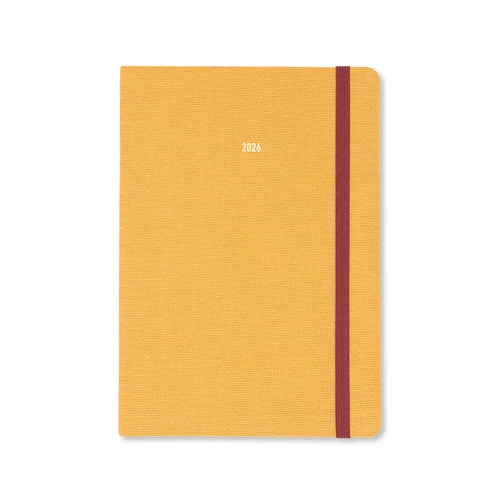 2026 Diary Letts of London Raw A5 Week to View Mustard 082309