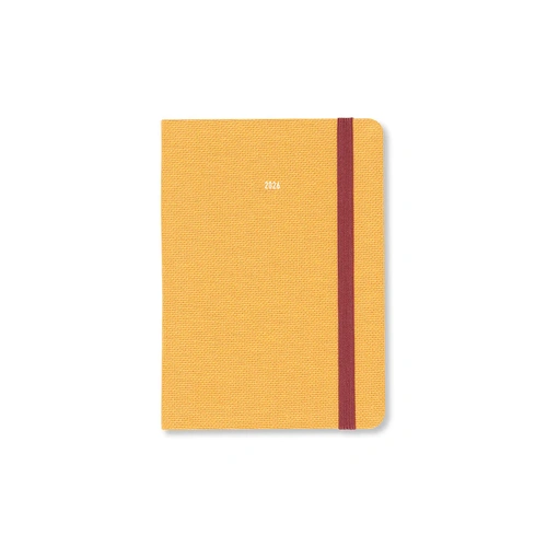 2026 Diary Letts of London Raw A6 Week to View Mustard 082314