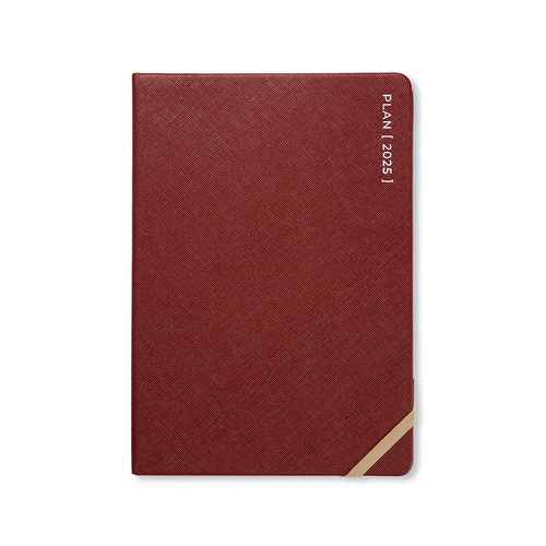 2026 Diary Letts of London Serene A5 Week to View Burgundy 082501