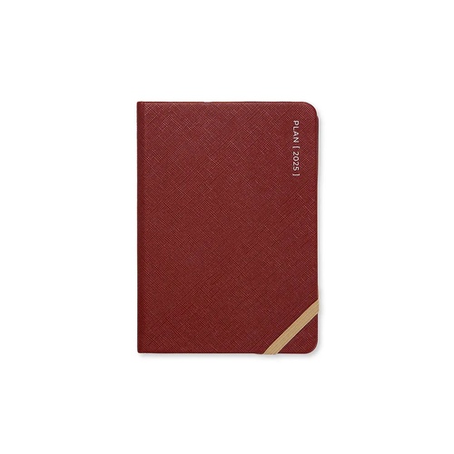 2026 Diary Letts of London Serene A6 Week to View Burgundy 082502