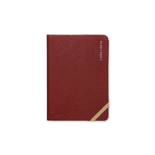 2026 Diary Letts of London Serene A6 Week to View Burgundy 082502