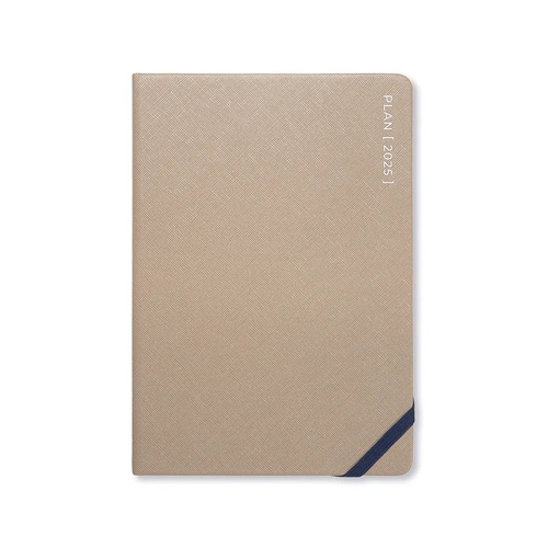 2026 Diary Letts of London Serene A5 Week to View Taupe 082503