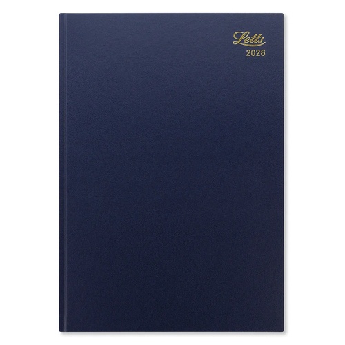 2026 Diary Letts of London Standard A4 Day to Page Blue T11ZBL