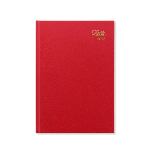 2026 Diary Letts of London Standard A5 Week to View Red T31XRD