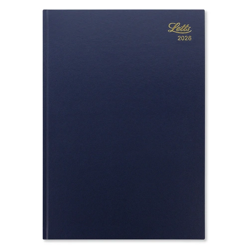 2026 Diary Letts of London Standard A4 Week to View Blue T31ZBL