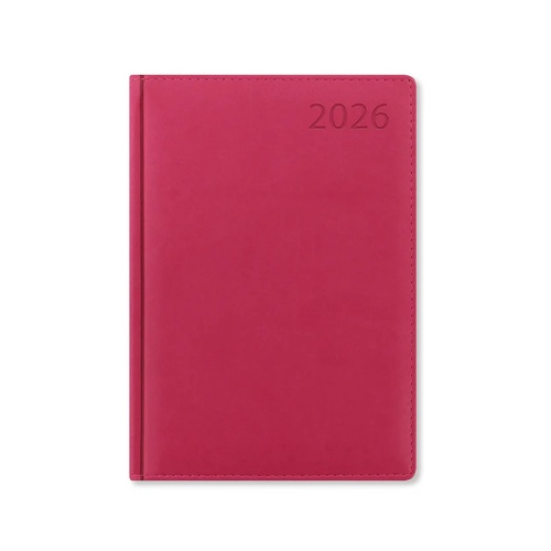 2026 Diary Letts of London Verona A5 Week to View Pink 080449