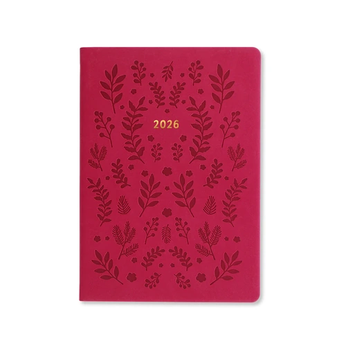 2026 Diary Letts of London Woodland A5 Week to View Pink 082162