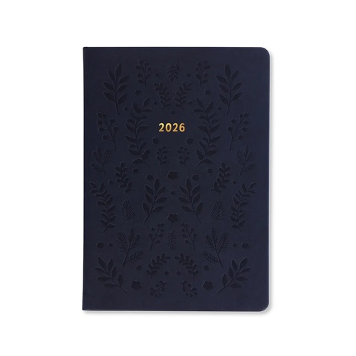 2026 Diary Letts of London Woodland A5 Week to View Navy 082165
