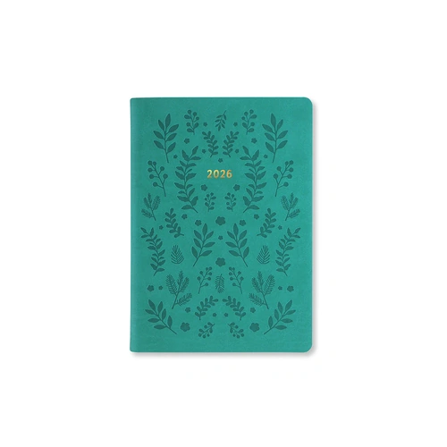 2026 Diary Letts of London Woodland A6 Week to View Green 082167