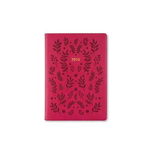 2026 Diary Letts of London Woodland A6 Week to View Pink 082168