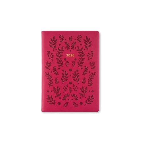 2026 Diary Letts of London Woodland A6 Week to View Pink 082168