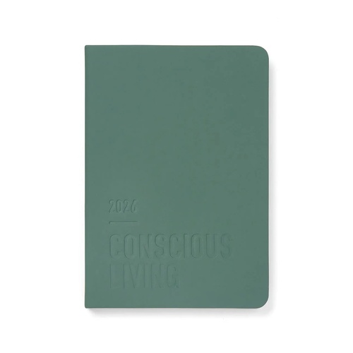 2026 Diary Letts of London Conscious Evergreen A5 Week to View Pine 082553