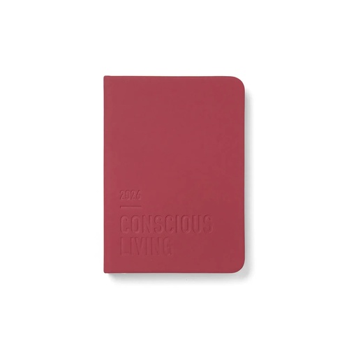 2026 Diary Letts of London Conscious Evergreen A6 Week to View Berry 082556