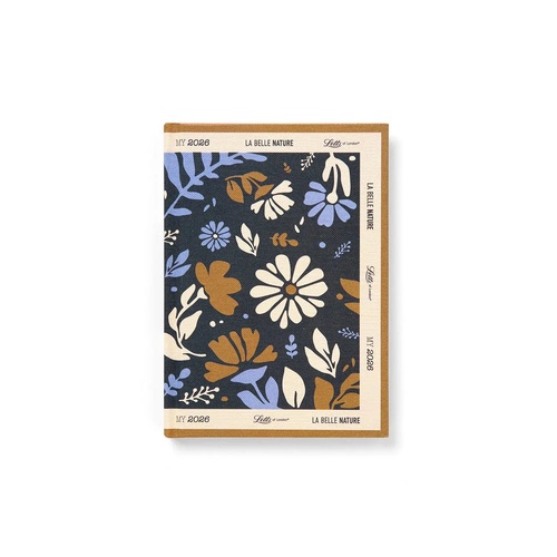 2026 Diary Letts of London La Belle Nature A6 Week to View Blue 082564