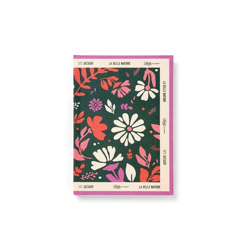 2026 Diary Letts of London La Belle Nature A6 Day to Page w/ Appointments Green 082568