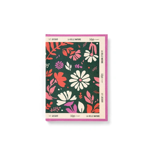 2026 Diary Letts of London La Belle Nature A6 Day to Page w/ Appointments Green 082568