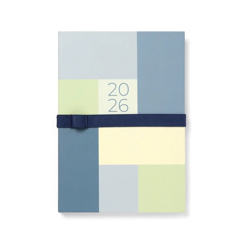 2026 Diary Letts of London Gradient A5 Day to Page w/ Appointments Blue 082574