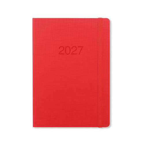 2027 Diary Letts of London Memo A5 Week to View Red, 27-080267