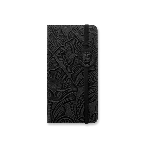 2027 Diary Letts of London Baroque Slim Week to View Black, 27-080388