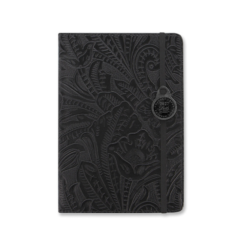 2027 Diary Letts of London Baroque A5 Week to View Black, 27-080391