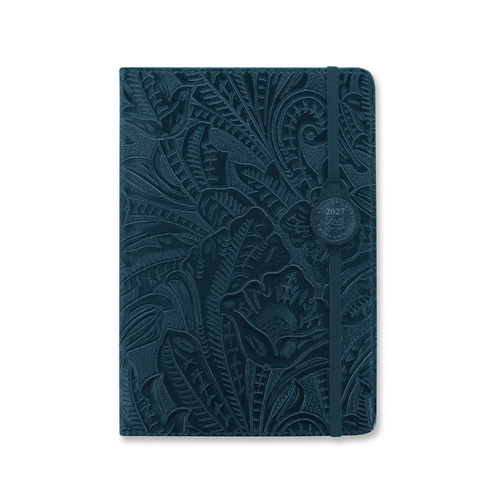 2027 Diary Letts of London Baroque A5 Week to View Navy, 27-080618